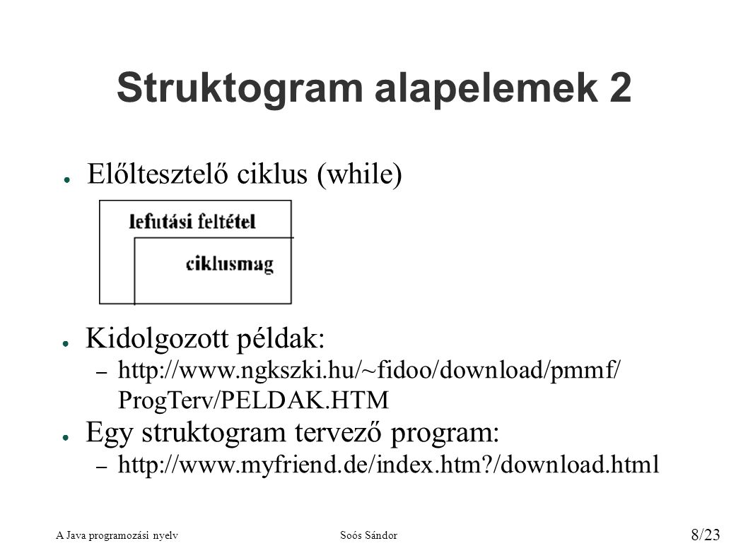 Struktogram alapelemek 2