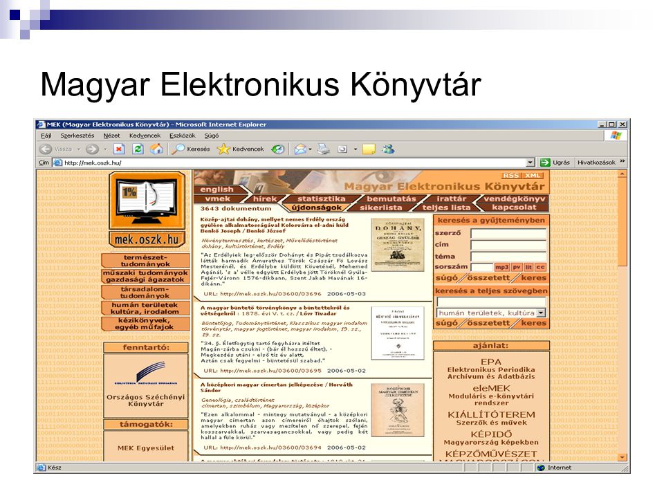 Magyar Elektronikus Könyvtár