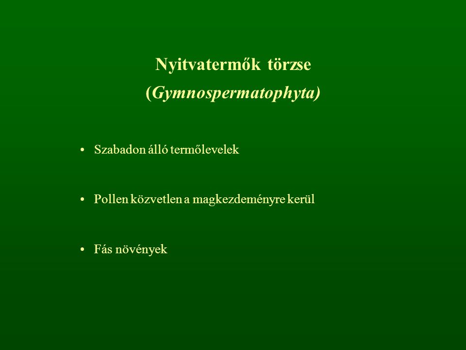(Gymnospermatophyta)