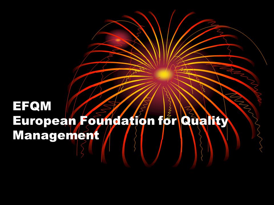 EFQM European Foundation for Quality Management