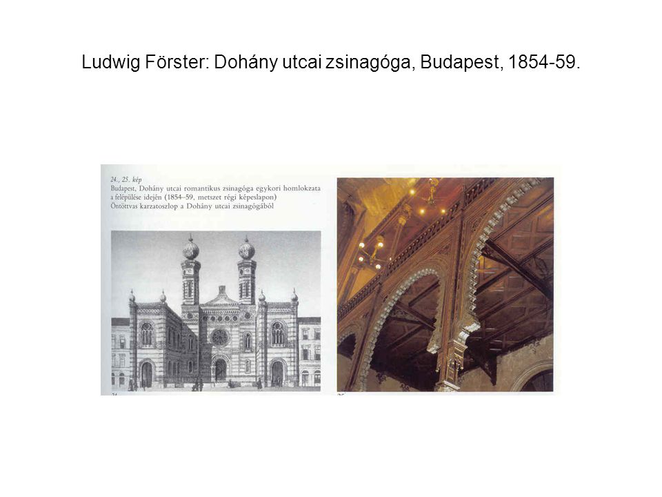 Ludwig Förster: Dohány utcai zsinagóga, Budapest,