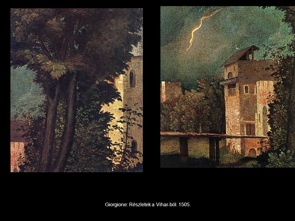 Giorgione: Részletek a Vihar-ból