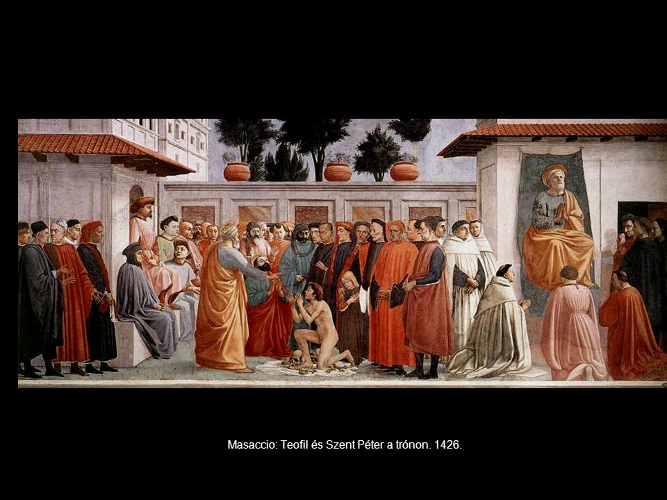 Masaccio: Teofil és Szent Péter a trónon