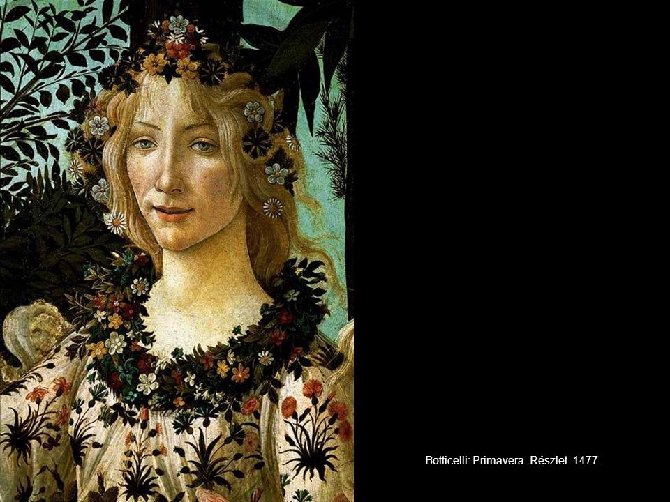 Botticelli: Primavera. Részlet