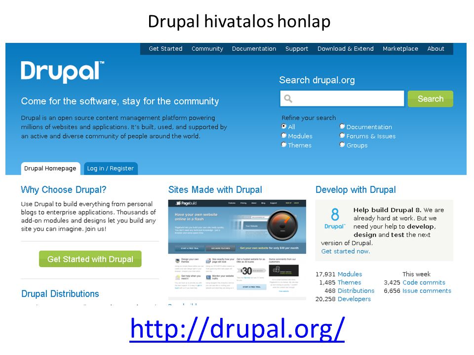 Drupal hivatalos honlap
