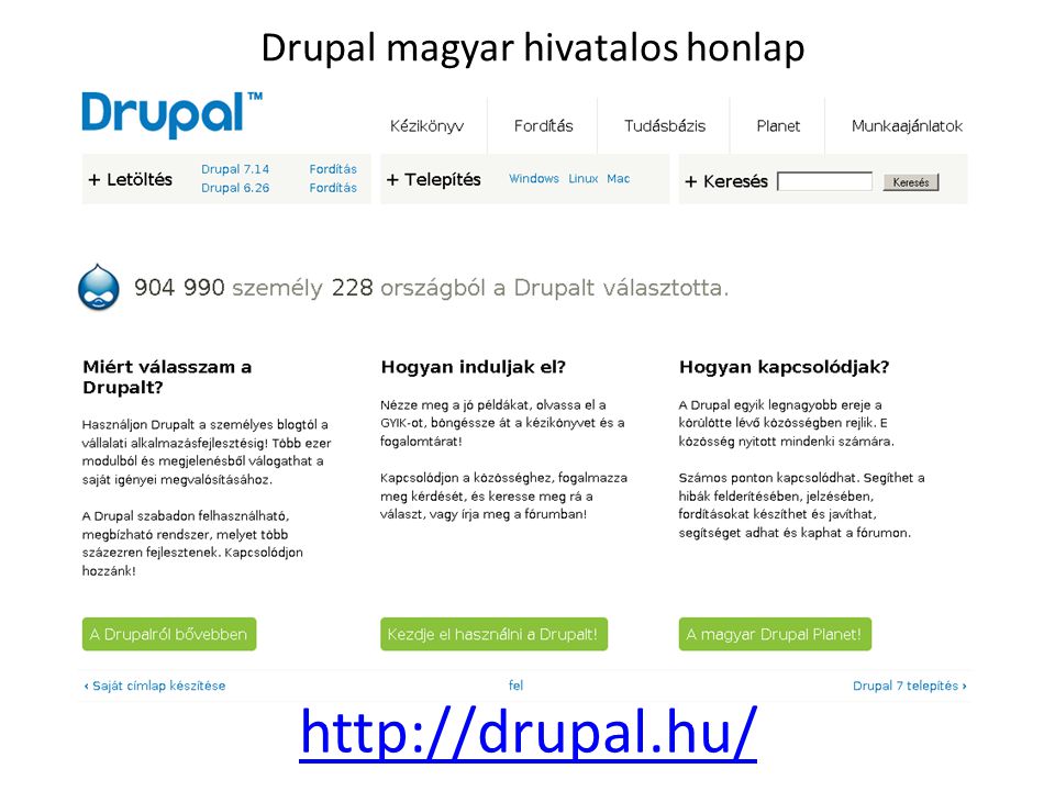Drupal magyar hivatalos honlap