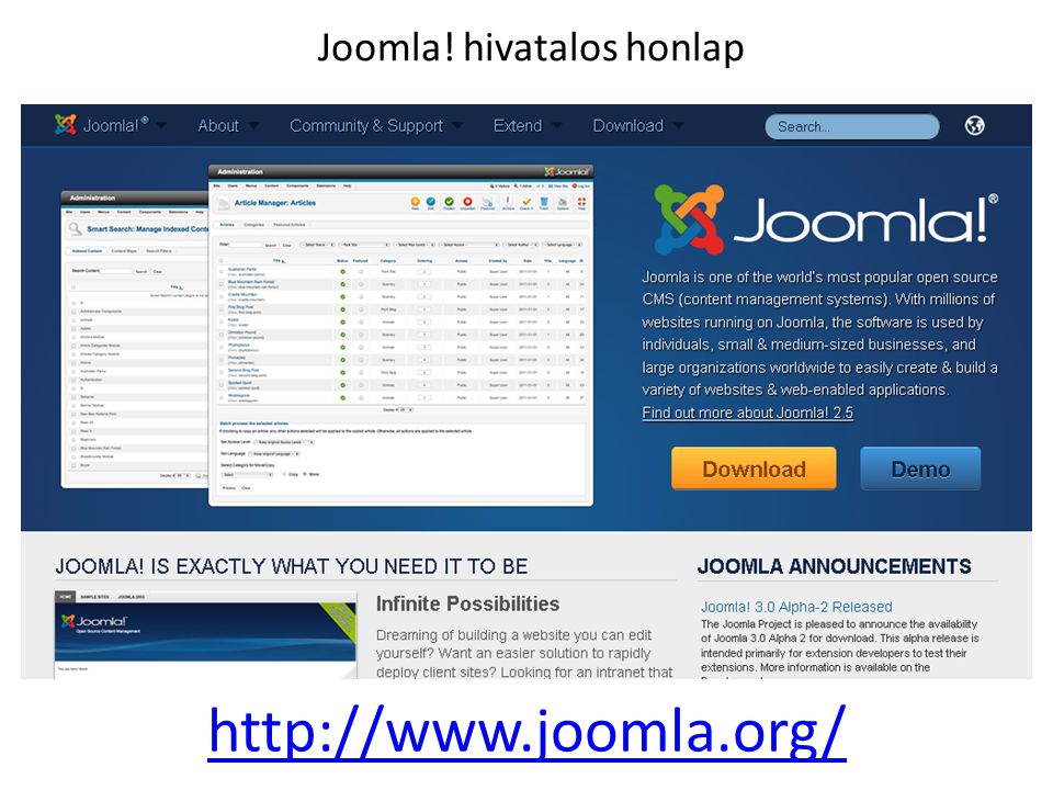 Joomla! hivatalos honlap