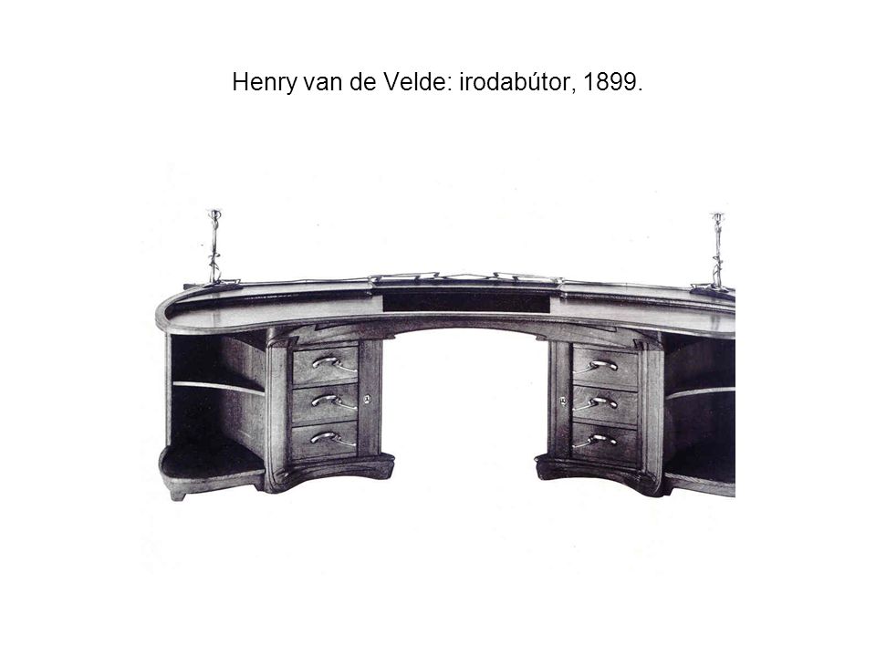 Henry van de Velde: irodabútor, 1899.