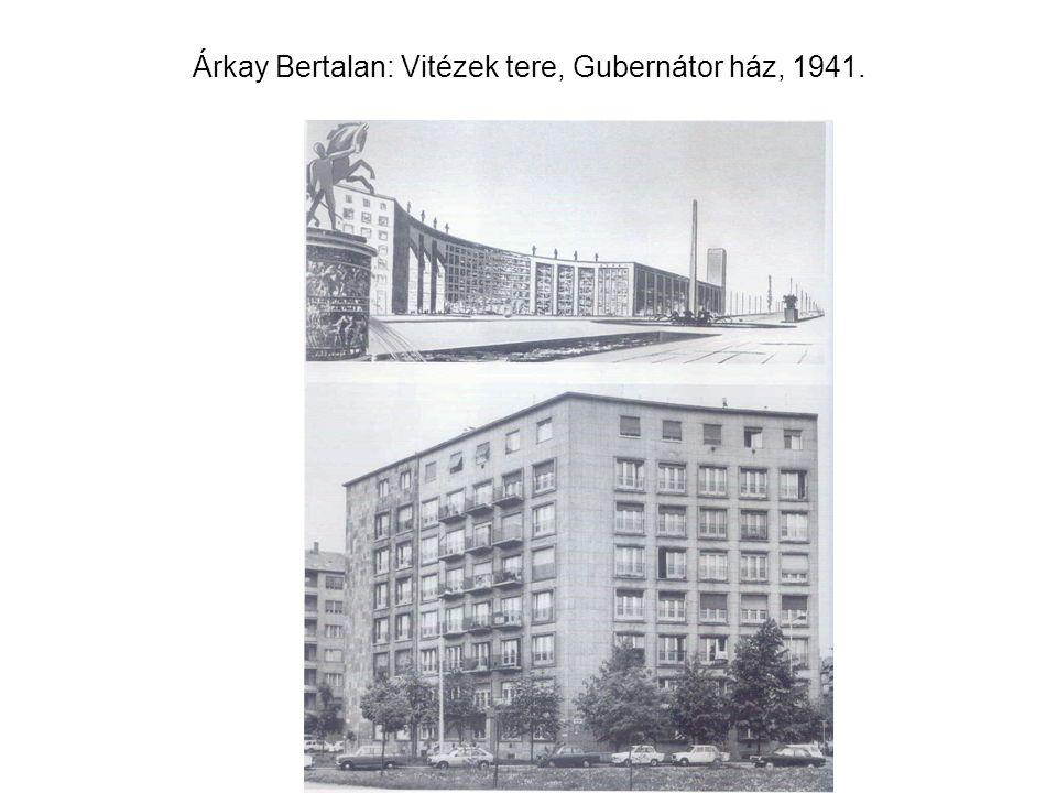 Árkay Bertalan: Vitézek tere, Gubernátor ház, 1941.