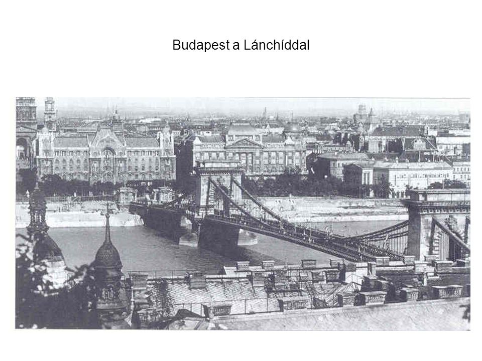 Budapest a Lánchíddal