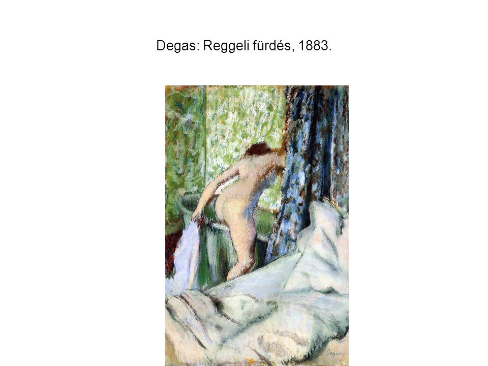 Degas: Reggeli fürdés, 1883.