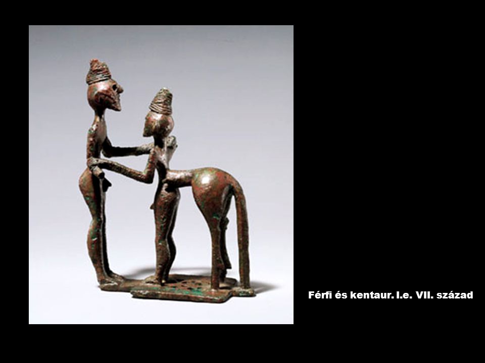 Férfi és kentaur. I.e. VII. század