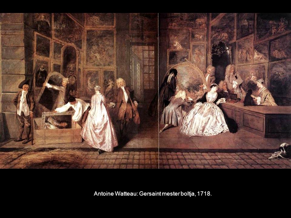 Antoine Watteau: Gersaint mester boltja, 1718.