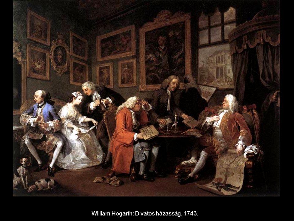 William Hogarth: Divatos házasság, 1743.