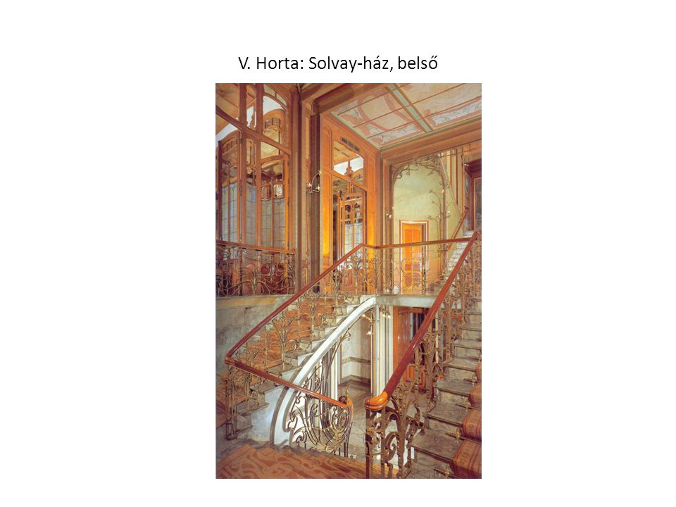 V. Horta: Solvay-ház, belső