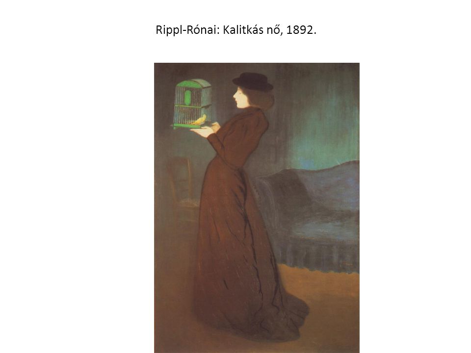 Rippl-Rónai: Kalitkás nő, 1892.