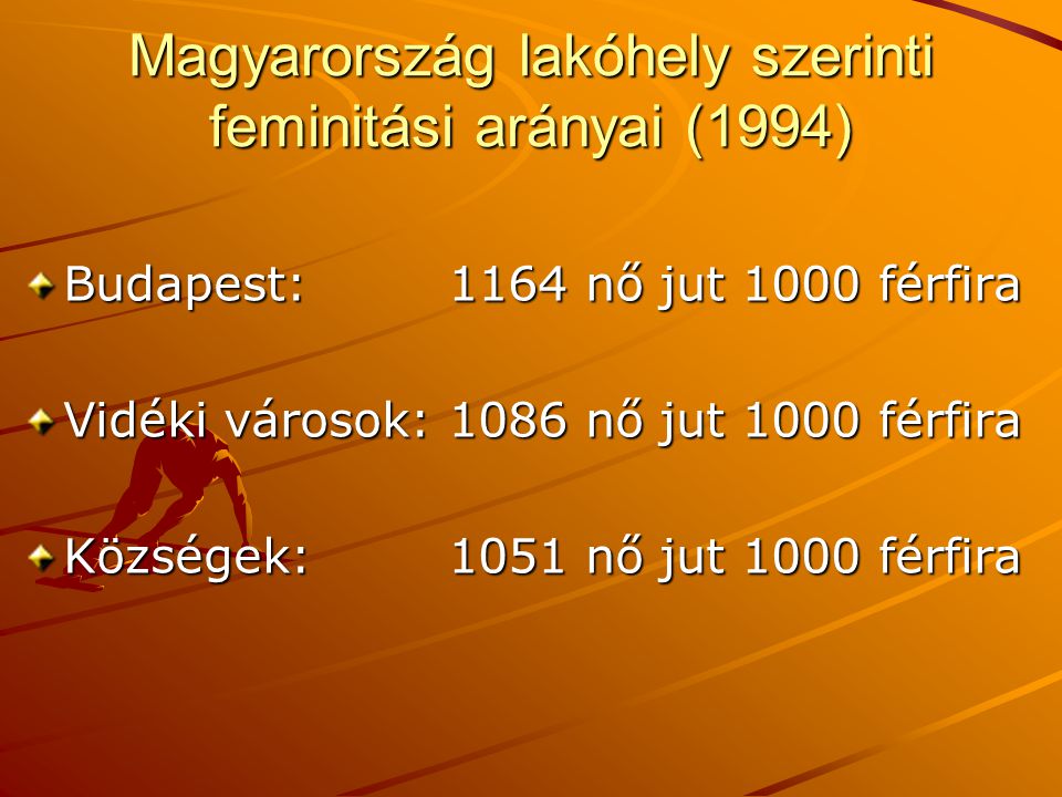 Magyarország lakóhely szerinti feminitási arányai (1994)