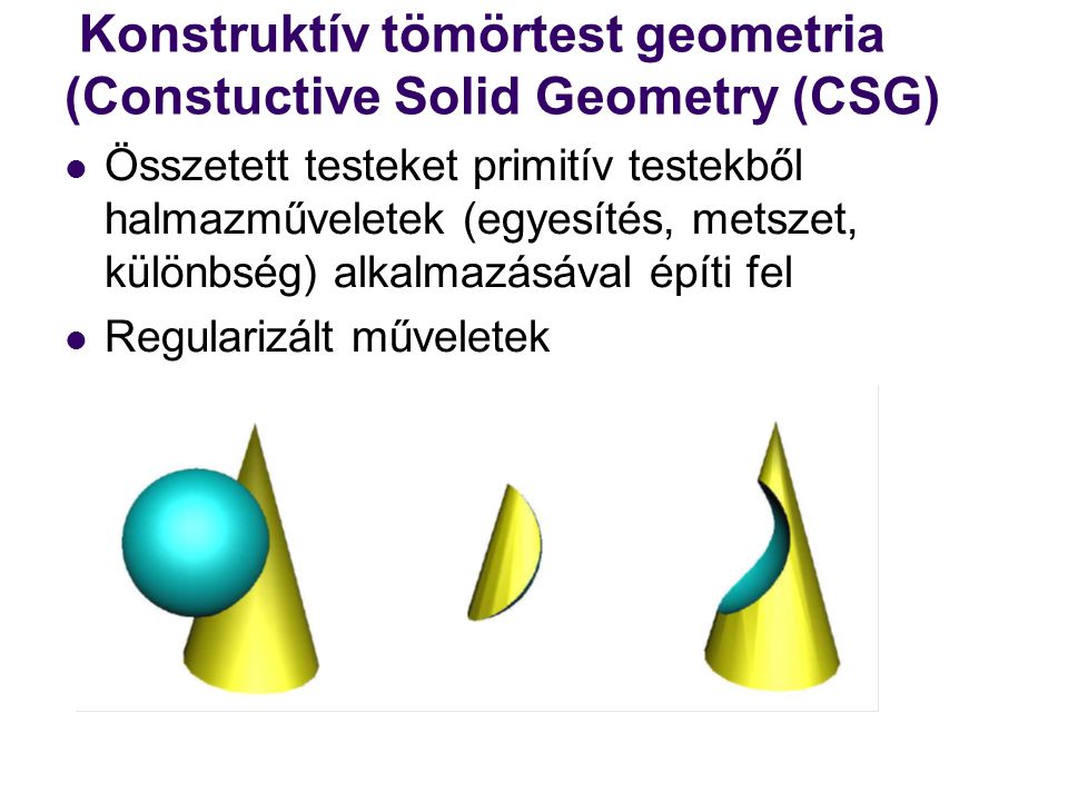Konstruktív tömörtest geometria (Constuctive Solid Geometry (CSG)