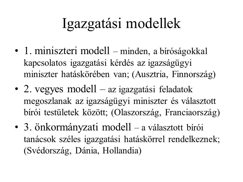 Igazgatási modellek