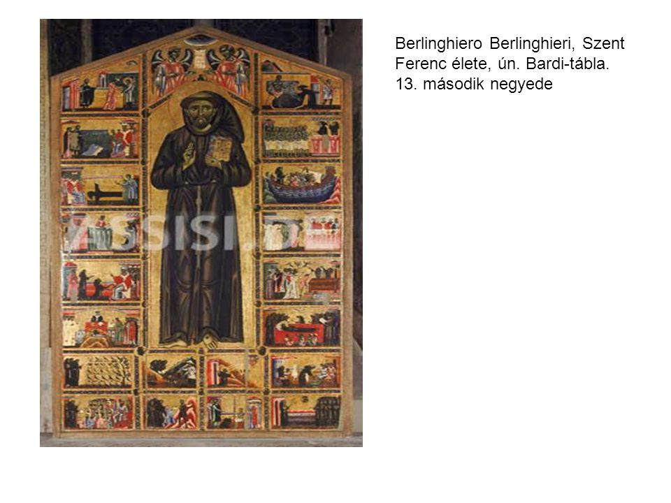 Berlinghiero Berlinghieri, Szent Ferenc élete, ún. Bardi-tábla. 13