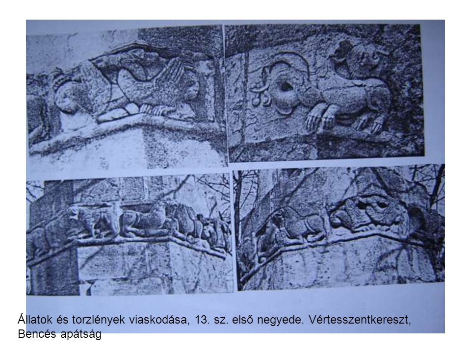 Állatok és torzlények viaskodása, 13. sz. első negyede
