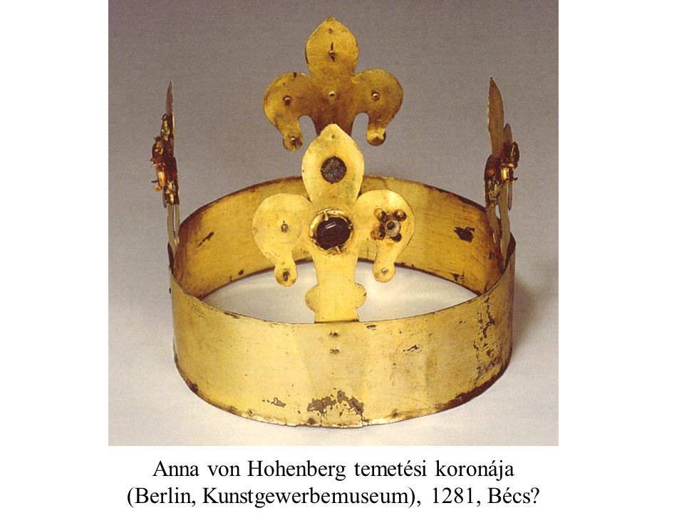 Anna von Hohenberg temetési koronája