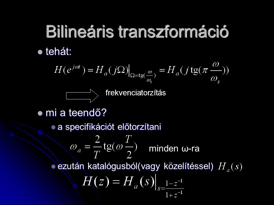 Bilineáris transzformáció