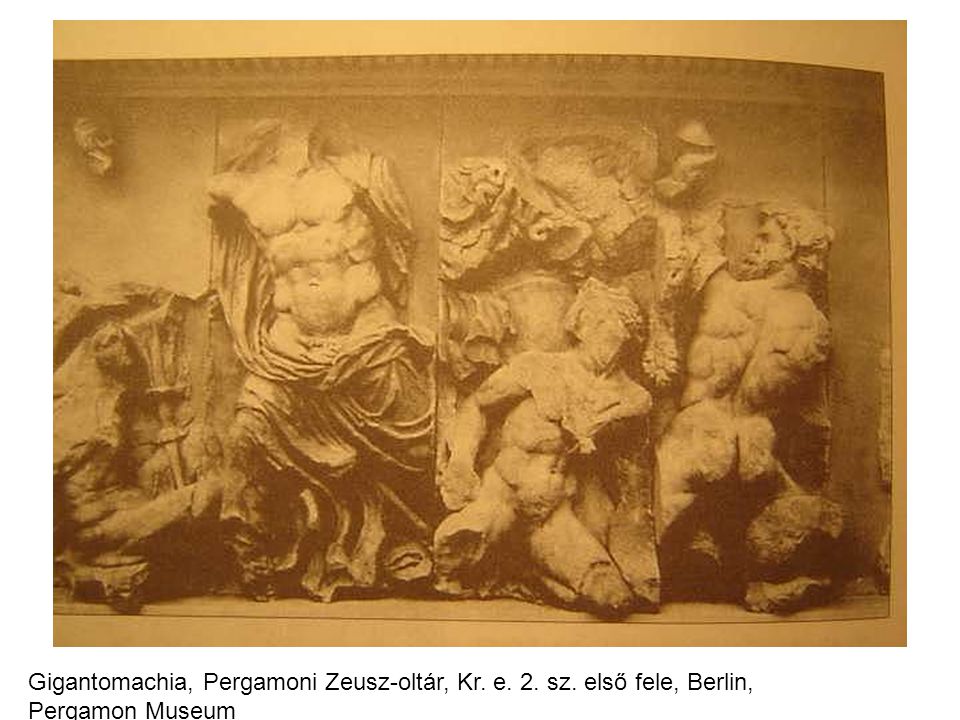 Gigantomachia, Pergamoni Zeusz-oltár, Kr. e. 2. sz