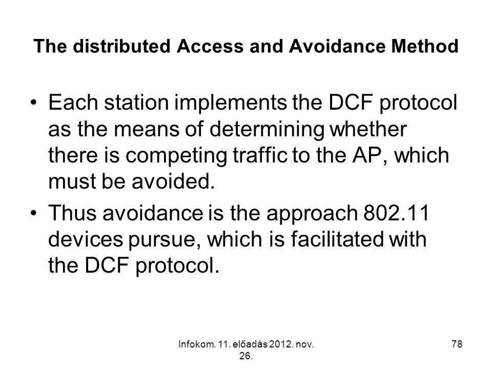 The distributed Access and Avoidance Method