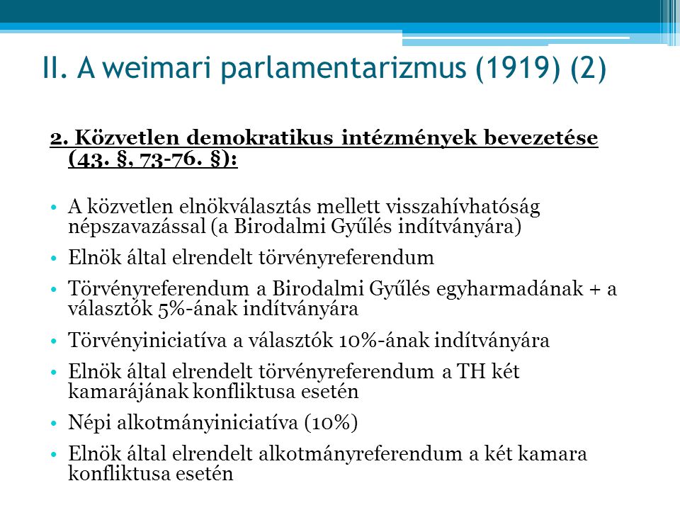 II. A weimari parlamentarizmus (1919) (2)