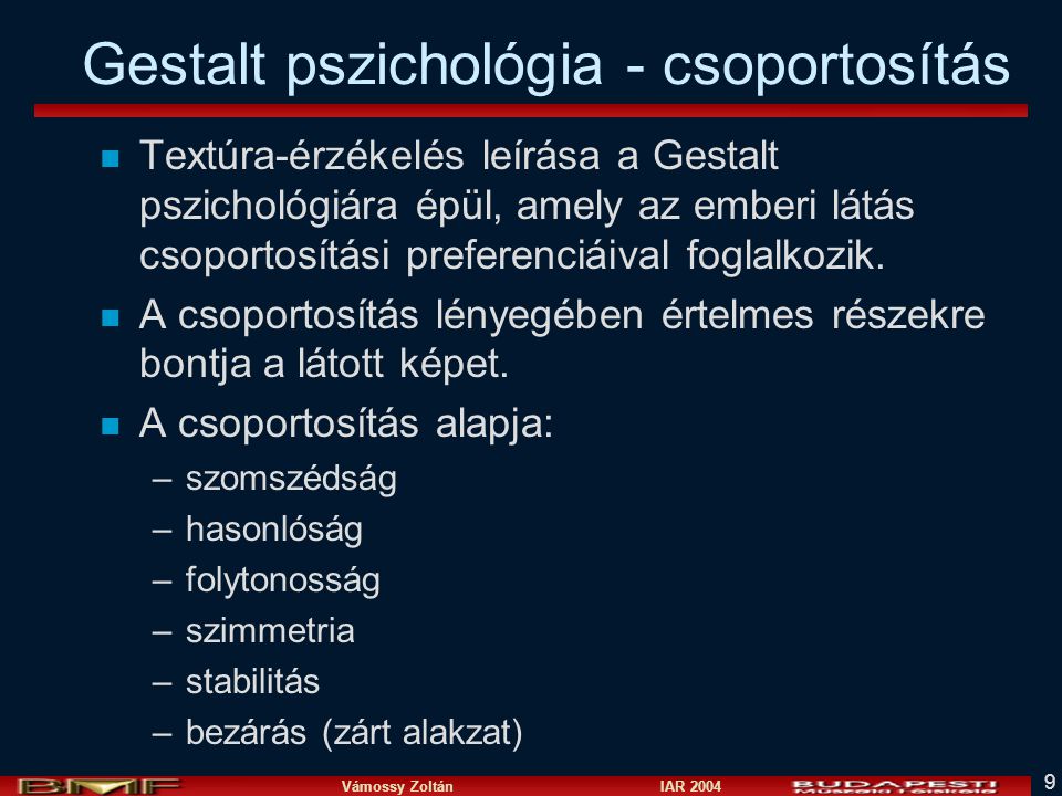 Gestalt pszichológia - csoportosítás