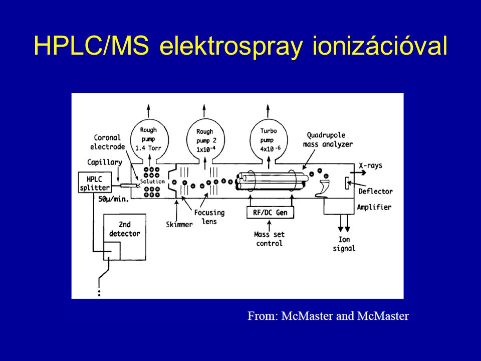 HPLC/MS elektrospray ionizációval