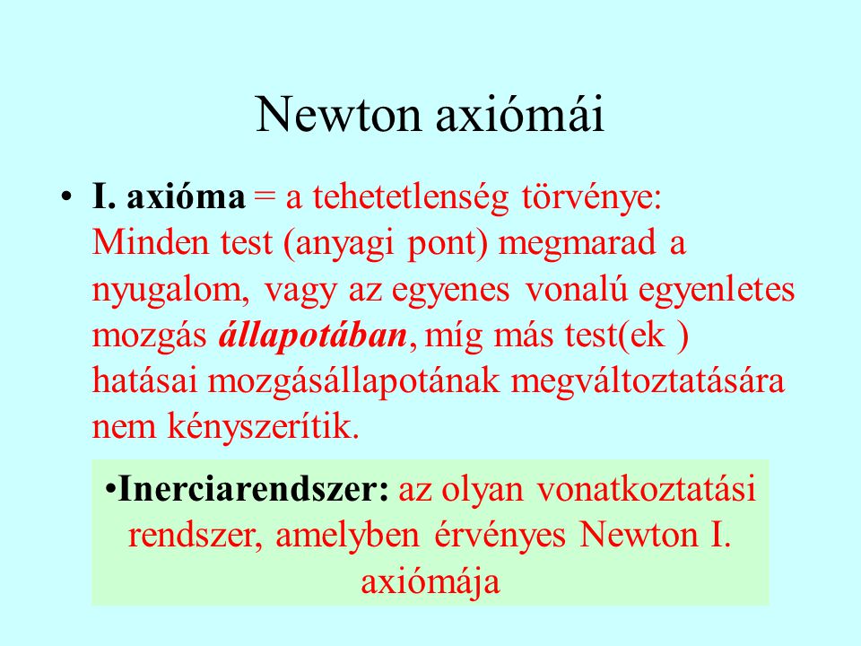 Newton axiómái