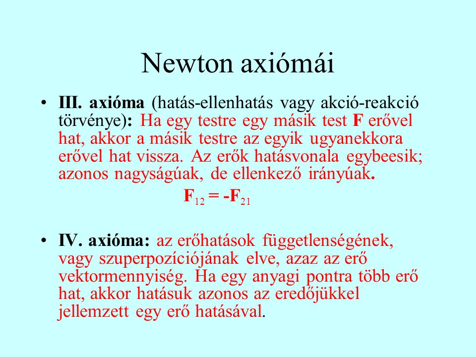 Newton axiómái