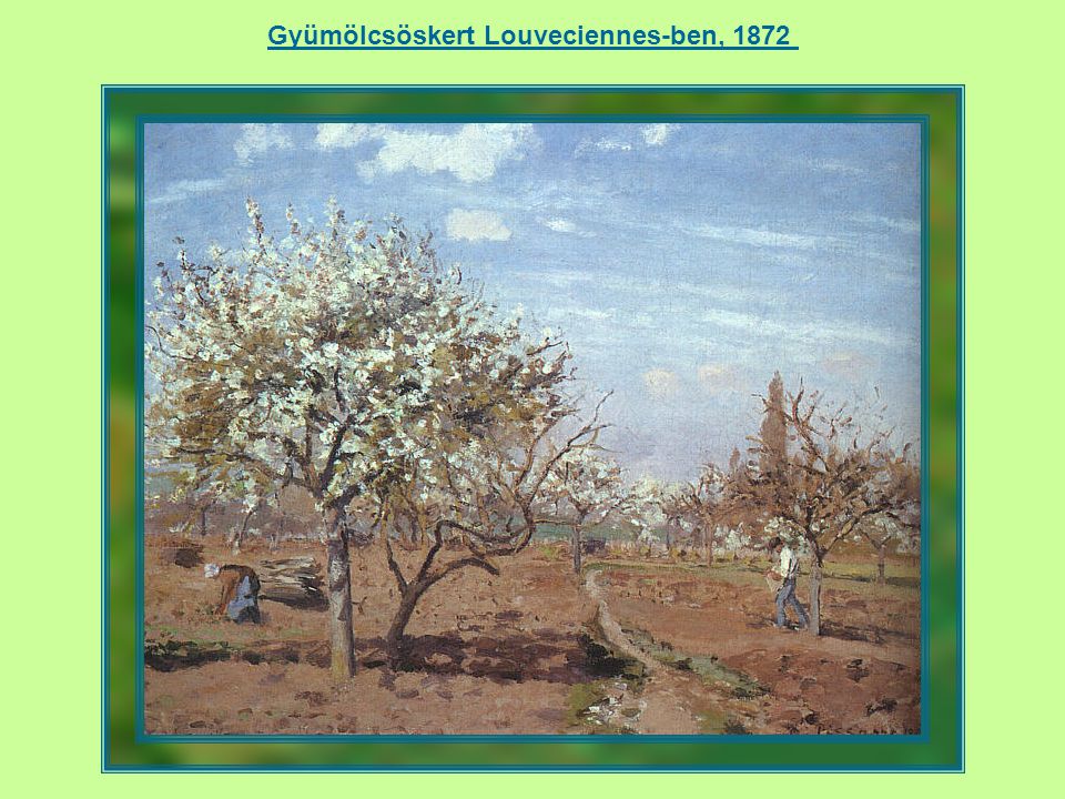 Gyümölcsöskert Louveciennes-ben, 1872