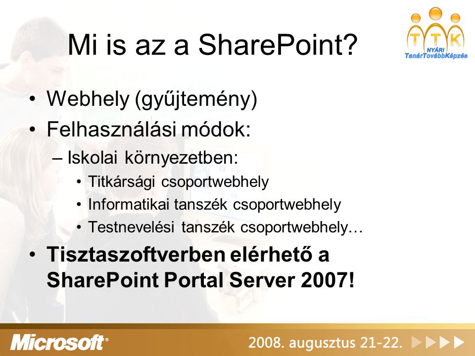 Mi is az a SharePoint Webhely (gyűjtemény) Felhasználási módok: