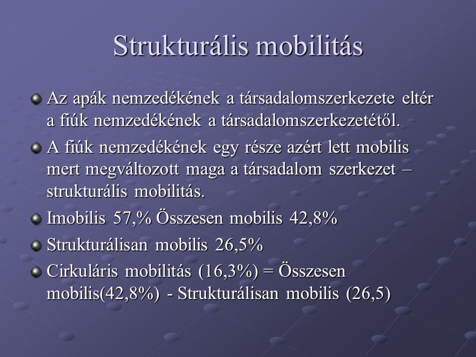 Strukturális mobilitás