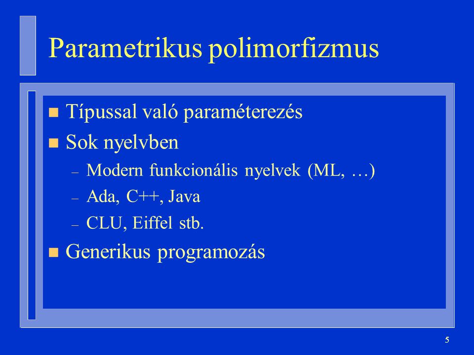 Parametrikus polimorfizmus