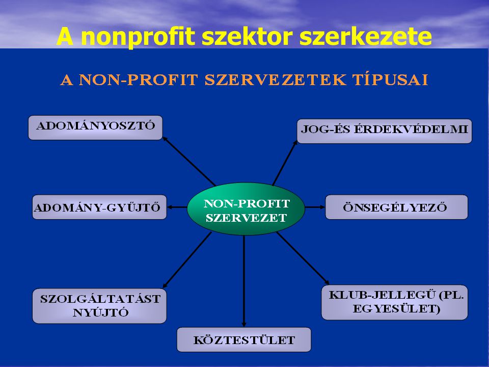 A nonprofit szektor szerkezete