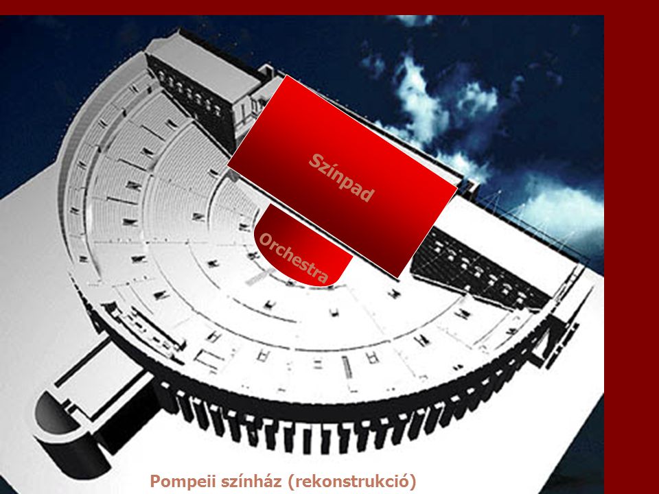 Színpad Orchestra Pompeii színház (rekonstrukció)
