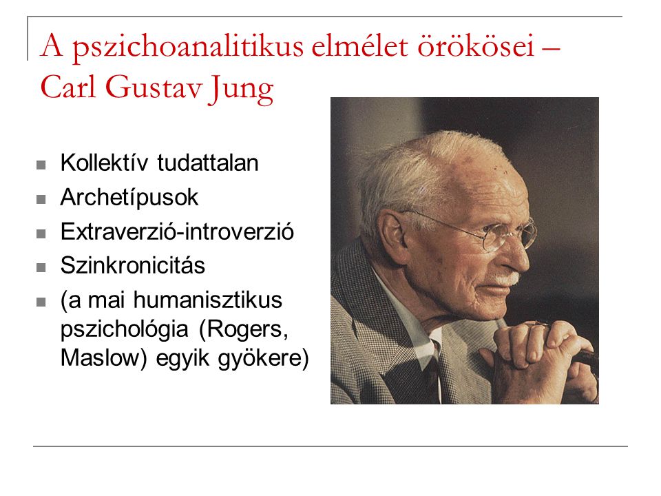 A pszichoanalitikus elmélet örökösei – Carl Gustav Jung