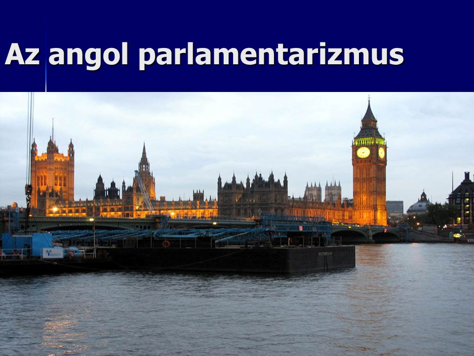 Az angol parlamentarizmus