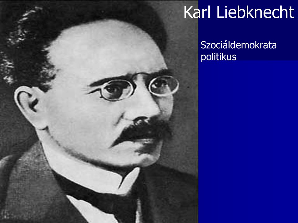 Karl Liebknecht Szociáldemokrata politikus