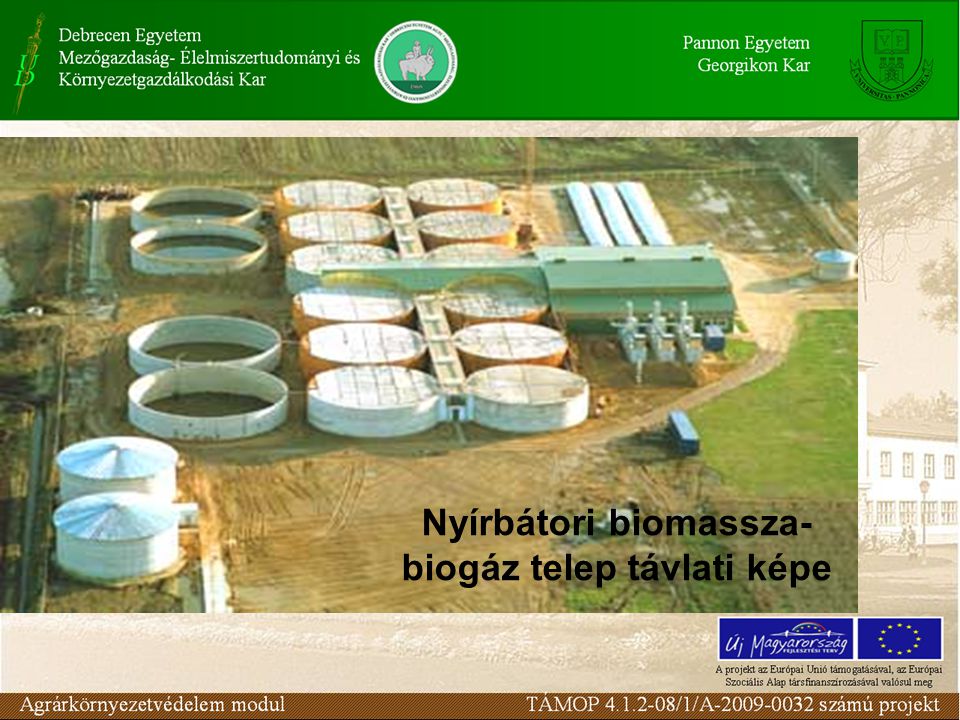 Nyírbátori biomassza- biogáz telep távlati képe
