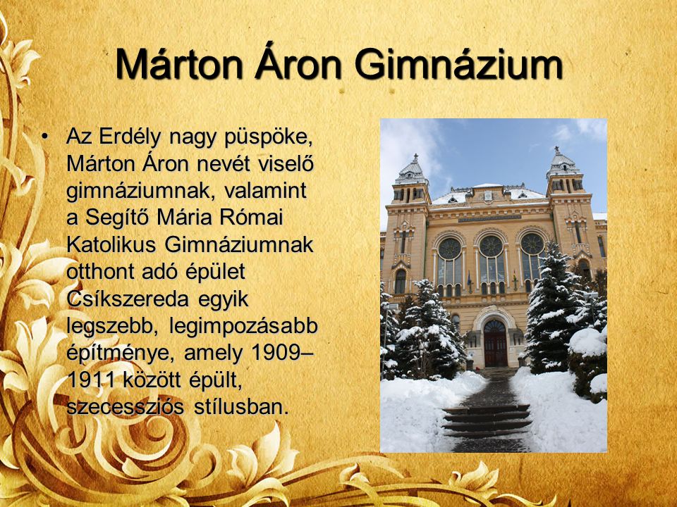 Márton Áron Gimnázium