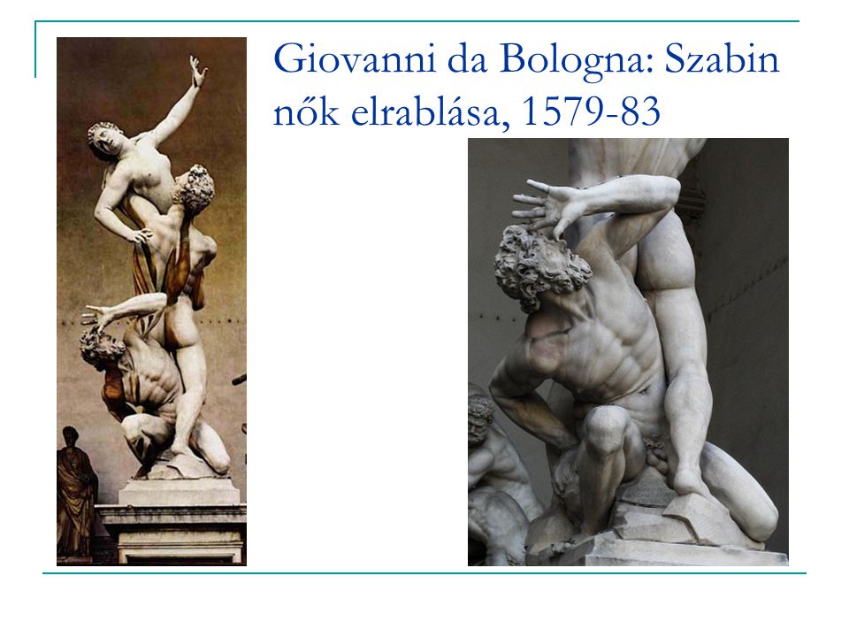 Giovanni da Bologna: Szabin nők elrablása,