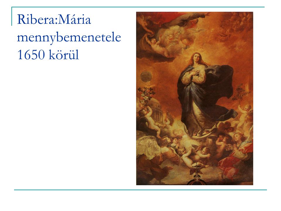 Ribera:Mária mennybemenetele 1650 körül