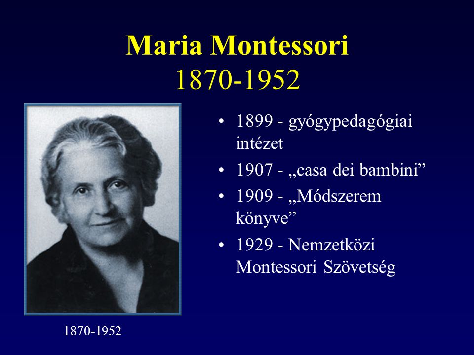 Maria Montessori gyógypedagógiai intézet