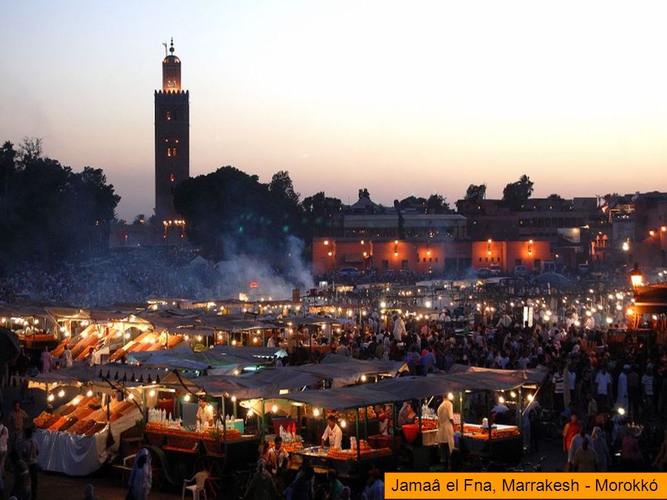 Jamaâ el Fna, Marrakesh - Morokkó