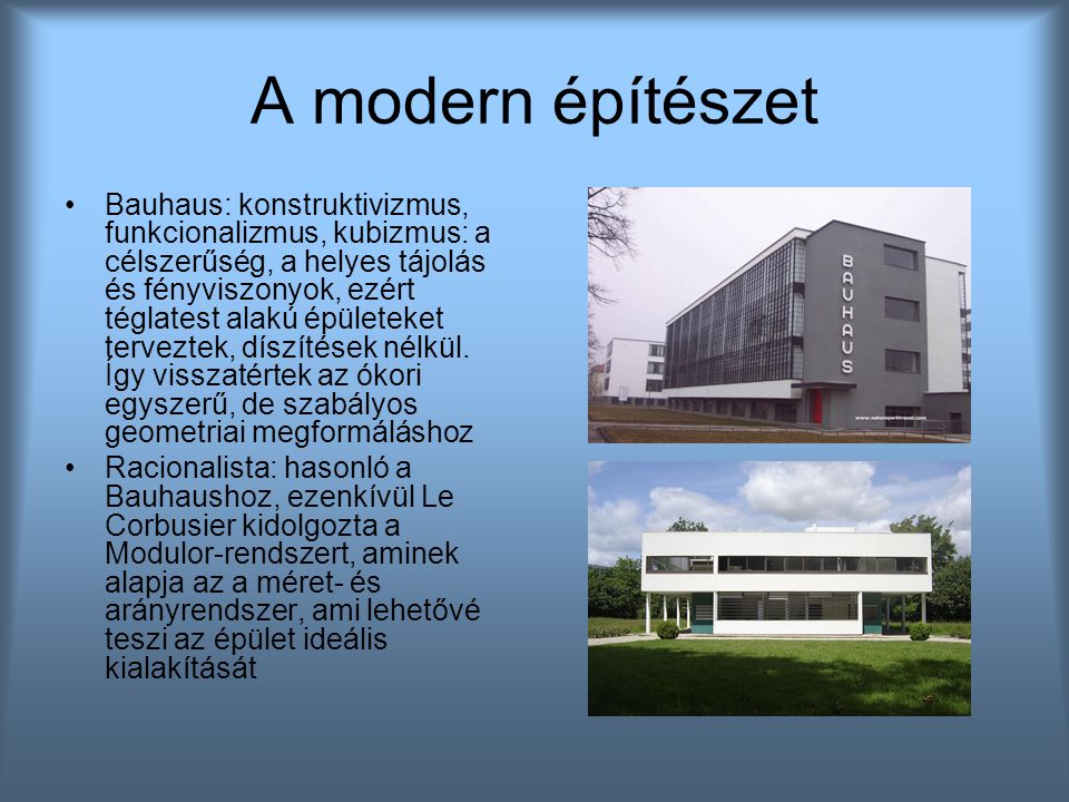 A modern építészet